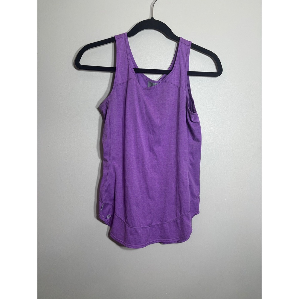 Athleta Purple Tank Top Athletic Fit Women's XS V Neck Performance Workout
